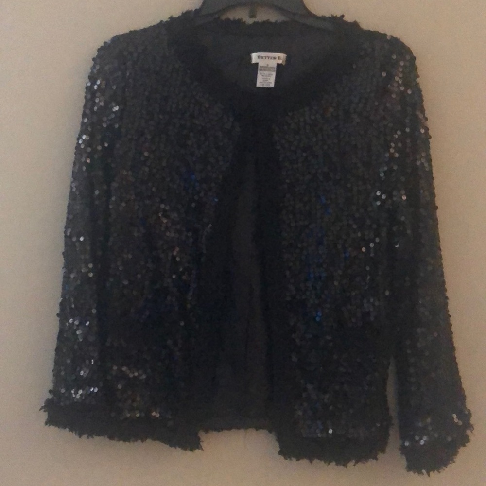 Black Sequin Blazer